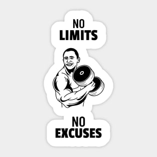 No Limits, No Excuses Sticker